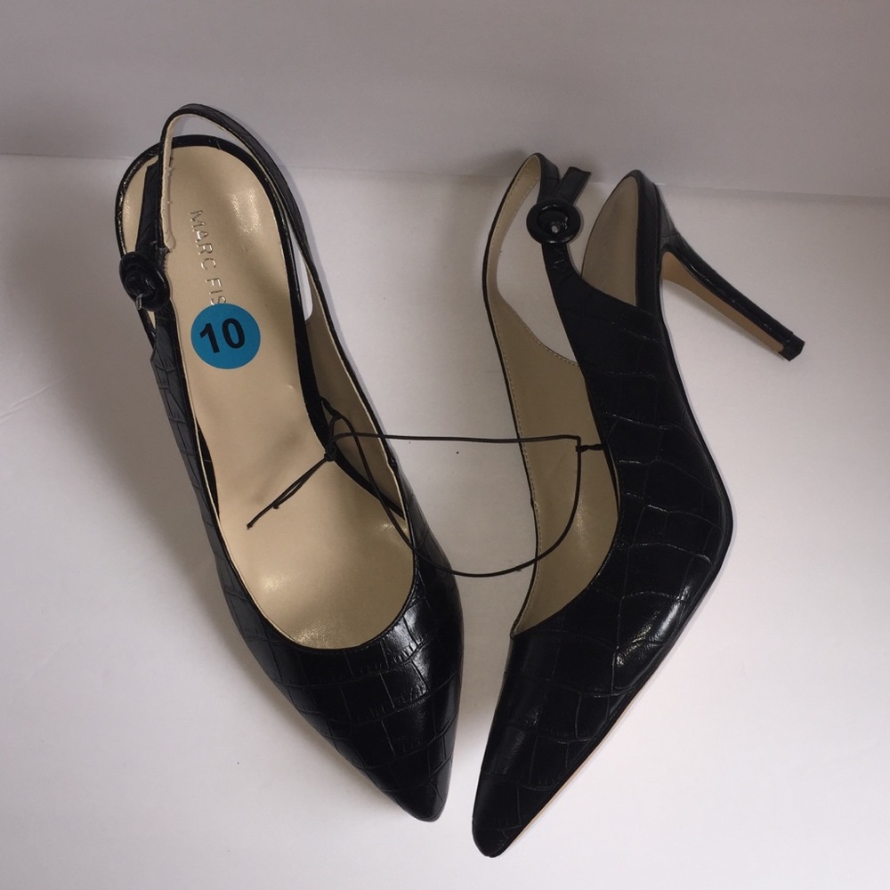 Black Marc Fisher LTD Slingback Heels